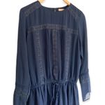 Gibson Latimer |Navy Drop Waist Dress Lace sz M Photo 7