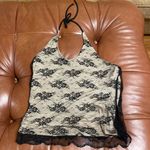 The Limited  Lace Tie Halter top Photo 0