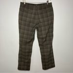 Nike  golf straight Leg Pants brown plaid size 12‎ Photo 2