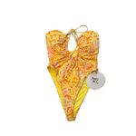 Princess Polly NWT, Fern One Piece Yellow Multi, Sz 4 Photo 5