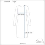 Lovestitch Midi Dress Womens Large Black Floral Long Sleeve Rayon Crochet Trim Photo 8