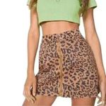 Free People Zip It Up Printed Mini Skirt Photo 6