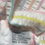 Pierre Cardin  Vintage Striped Ruffle Robe Photo 6