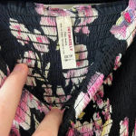 Free People  Black Floral Tank Maxi Dress Size XS Color Black Photo 3