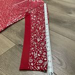 SanSoleil Solshine Foil‎ Print 1/4 Zip Mock Long Sleeve Golf Top Size Medium Red Photo 10