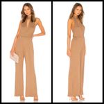 Rachel Pally ππ Metallic Rib Charlie Sweater Jumpsuit In Caramel & Gold M NWT Photo 1