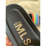 Melissa Rainbow Beach Slide Black Rainbow Size 7 Photo 9