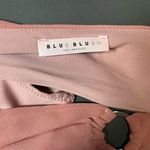 Blue Blush  Sleeveless Plunge Tank Top Blouse Bodysuit 1 Piece Women’s Sz S NWOT Photo 3