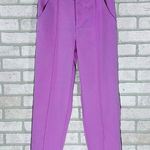 Maeve by Anthropologie Pintuck Tapered High Rise Cuffed Trousers in Lilac Size 4 Photo 2