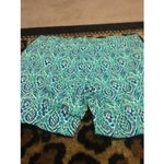 Faded Glory  Women's Multicolor Paisley Bandana Print Shorts Pockets Size 10 Photo 3