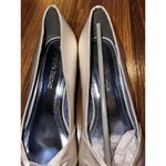 David's Bridal Adele Wedding Peep Toe Satin Ivory Sz 8.5 Brand New Photo 1
