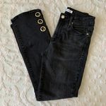 Good American Women’s 0/25 Black Grommet Ankle Straight Leg Jeans Photo 0
