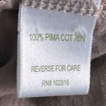 Garnet Hill  Pima Cotton Top Brown XL‎ Photo 6