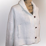 Madewell Oversized Shawl Collar Alpaca Wool Blend Knit Cream Grandpa Cardigan S Photo 0