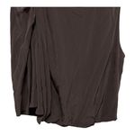 Alice + Olivia Silk Asymmetrical One Sleeve Tank Blouse Brown Size XS Formal Photo 2