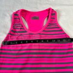 Athleta Scoop Neck Stripe Racerback Tank Top w/ Shelf Bra Size Small Workout Gym Photo 5