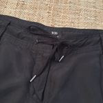 Saks 5th Avenue Saks Fifth Avenue 9 | 15 Black Silk Drawstring Rolled Hem Shorts size 4 Photo 1