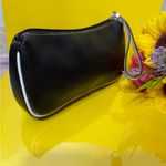 Black and White Leather Wristlet Photo 1