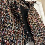 fab'rik Fab’rik Multicolor Tweed Cropped Blazer Jacket Photo 8