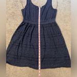 AUW  Navy Blue Sleeveless Lace Scoop Neck Mini Dress | Size XL Photo 10