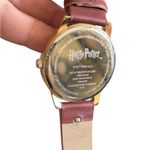 Harry Potter Hogwarts Watch Accutime Stainless Steel Caseback Faux Leather Band Brown Photo 2