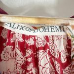 Alix Of Bohemia Tuesday Midi Dress Red Ruby Floral Cotton Size XS Photo 2