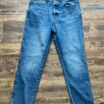 a.n.a  Womens High-Rise Straight Button Fly Stretch Denim Jeans Frayed Hem Sz 12 Photo 0