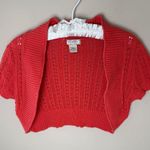 Arizona Jeans Vintage Arizona Jean Co Cardigan Sweater Womens Large Coral Crochet Top Y2K 90s Photo 0