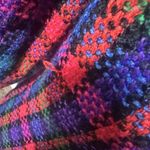 Kristine Tewell K Kristopf Wool Blazer Jacket Colorful Check Career VTG 80s 10/M Blue Photo 4