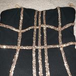 Black Sparkly Tight Dress Size M Photo 3