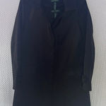 Lauren Ralph Lauren Black Hooded Rain Trench Coat Jacket XS Photo 0