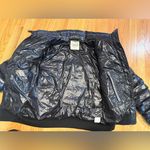 SAM. Starburst Single Stripe Puffer Bomber Jacket Black Photo 2