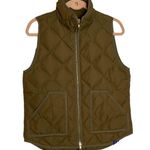 J.Crew Factory Olive Green Quilted Vest Size Medium Photo 0