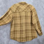 Jones New York  Yellow Plaid Flannel Western Urban 90s Skater Grunge Shirt 6 Photo 7