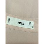 Mango MNG Women's Pink V Neck Long Sleeve Button Up Shirt Blouse Top Size 8 Photo 3