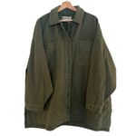 Free People  Madison City Oversized Denim Jacket Adventurer Wash Size L NEW Photo 3