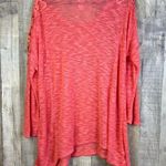 No Boundaries  XL(15-17) Jr’s Pink Lightweight Burnout Sweater w/Lace App… Photo 1