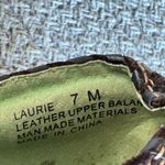 Vintage 90s Y2K Rampage Laurie Tan Brown Suede Peep Toe Wedges Sandals Shoes 7 Photo 10