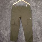 Frame  Relaxed Utility Pant In Olive Green Surplus Cropped Womens 29 Photo 3