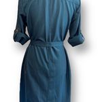 Zac and Rachel  deep teal button down shirt dress Photo 3