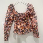 ALC Frank NWT A.L.C. Chandler Top in Dark Navy & Chestnut Size 12 Photo 3