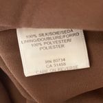 BCBGMAXAZRIA 100% Silk Bubble Hem Dress Size 2 Brown Photo 6