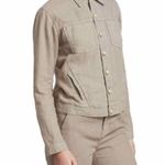 L'Agence L’AGENCE Celine Slim Linen Jacket Size Small Cinder Photo 4