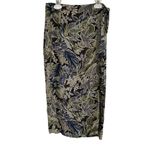 Paul Harris Design women's small floral front wrap skirt side tie Blue Photo 4