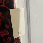 Tobi NWT black and red LILLIAN LACE EMBROIDERED MINI DRESS  size small Photo 2