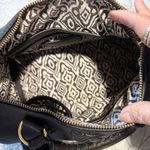 Steve Madden Barrel Braid Stitch Satchel Bag in Black with Tassel Detail Photo 12