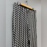 Anthropologie B/W Maeve Patterned Pull-On Bootcut Pants Size M EUC Photo 2