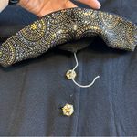 St. John Evening Jacket Blazer Long Line Bling Rhinestones Gold Black Silver 6 Photo 7