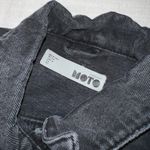 Topshop Moto Denim Jean Trucker Button Up Jacket Photo 4