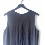 CAbi Black Zip Front Sleeveless Jumpsuit Size 12 Photo 4